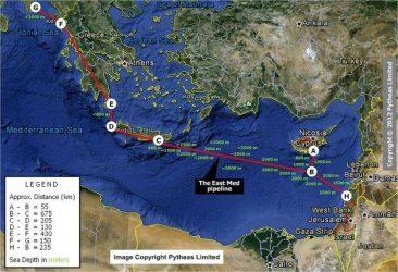 Βιώσιμος ο αγωγός φυσικού αερίου Ισραήλ – Κύπρου – Ελλάδας – Ιταλίας EastMed