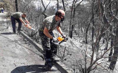 Oι Ενοπλες Δυνάμεις ξεκίνησαν αντιπλημμυρικά έργα σε Μαραθώνα και Ραφήνα