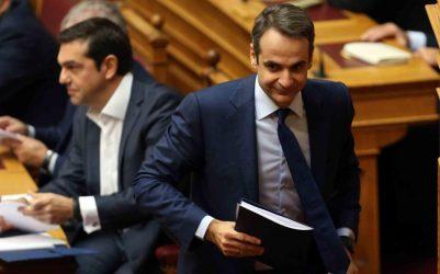 Δημοσκόπηση ΣΚΑΪ: Πρώτη η ΝΔ με 9,5%- Μάτι και Σκόπια «καίνε» την κυβέρνηση