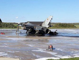 F-16 του Βελγίου καταστράφηκε από έκρηξη στην διαδικασία συντήρησης