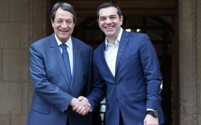 Τσίπρας σε Αναστασιάδη: Η συμφωνία των Πρεσπών θα βοηθήσει και για βιώσιμη λύση στο Κυπριακό