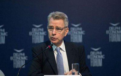 Greece has become a key European hub, US Ambassador Pyatt says to ANA
