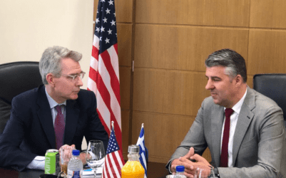 Σε εξαιρετικό κλίμα η συνάντηση Τοψίδη – Πάιατ: Λύθηκε το πρόβλημα με την Συμφερούπολη