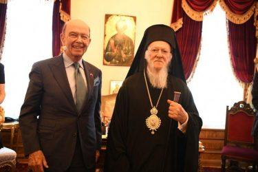 Ο Υπουργός Εμπορίου των ΗΠΑ στο Οικουμενικό Πατριαρχείο