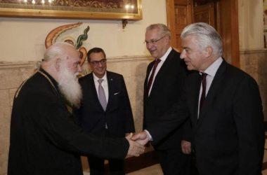Συνάντηση Αρχιεπισκόπου με τον Υπουργό Εσωτερικών της Βαυαρίας και τον Πρέσβη