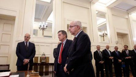 Ορκωμοσία διοικητή και υποδιοικητή του Αγίου Όρους στο ΥΠΕΞ