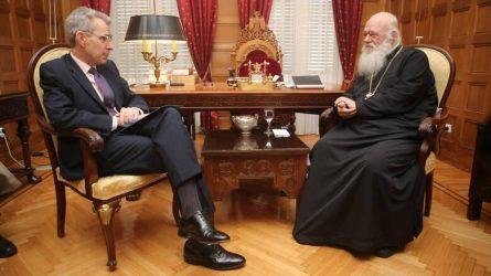 Στήριξη του Αμερικανού Πρέσβη στον Αρχιεπίσκοπο Ιερώνυμο