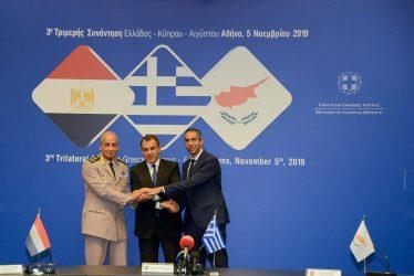 Τριμερή Ελλάδας – Αιγύπτου – Κύπρου – Καταδίκη των τουρκικών ενεργειών