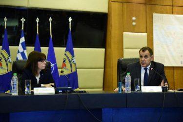Επίσκεψη της Προέδρου της Δημοκρατίας στο Υπουργείο Άμυνας