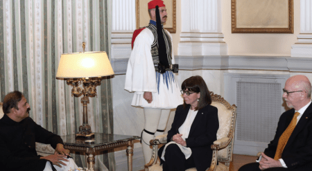 Στην Πρόεδρο της Δημοκρατίας ο νέος Πακιστανός Πρέσβης