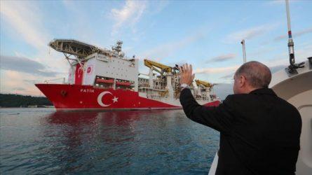 Αποχαιρέτησε το γεωτρύπανο Φατίχ ο Ρετζέπ Ταγίπ Ερντογάν