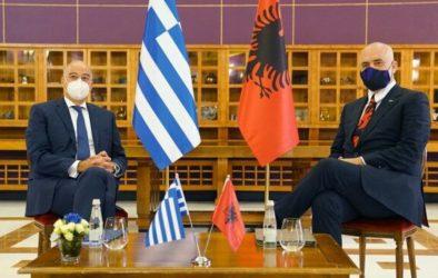 Νίκος Δένδιας: Είμαστε αποφασισμένοι να επιλύσουμε τα εκκρεμή ζητήματα με την Αλβανία στη βάση του Διεθνούς Δικαίου