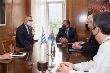 Συνάντηση Νίκου Παναγιωτόπουλου με τον Πρέσβη της Αυστραλίας