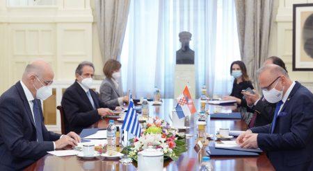 Νίκος Δένδιας: Η Ελλάδα υποστηρίζει την ένταξη της Κροατίας στον πυρήνα της ΕΕ