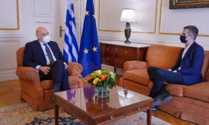 Συνάντηση Νίκου Δένδια με τον Δήμαρχο της Αθήνας