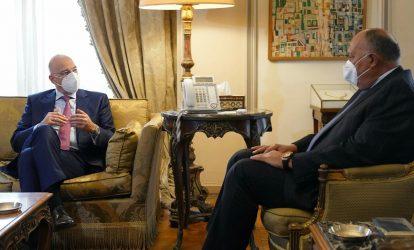 Η Ανατολική Μεσόγειος στο επίκεντρο της συνάντησης Δένδια – Σούκρι στο Κάιρο
