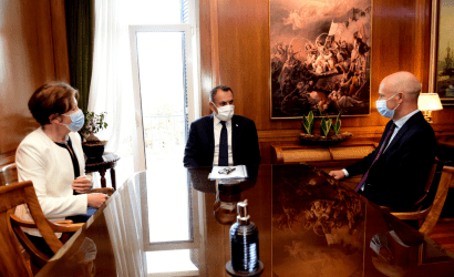 Συναντήσεις του Υπουργού Άμυνας με τον Υφυπουργό Ευρωπαϊκών Υποθέσεων της Φιλανδίας και τη Διευθύντρια του Hybrid Coe