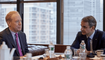 PM Mitsotakis meets with Microsoft president Brad Smith in New York