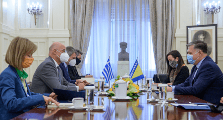 Συνάντηση του Νίκου Δένδια με τον Αν. Υπουργό Εξωτερικών Βοσνίας – Ερζεγοβίνης