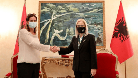 Αλβανία: Συνάντηση της Σοφίας Φιλιππίδου με την Πρόεδρο της Αλβανικής Βουλής