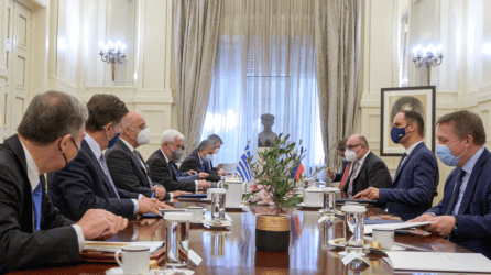 Συνάντηση Νίκου Δένδια με τον Σλοβένο ομόλογο του