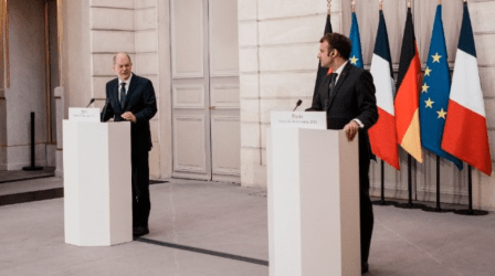 Συνάντηση Μακρόν – Σολτς: Δεσμεύθηκαν να διατηρήσουν ισχυρό τον γαλλογερμανικό άξονα