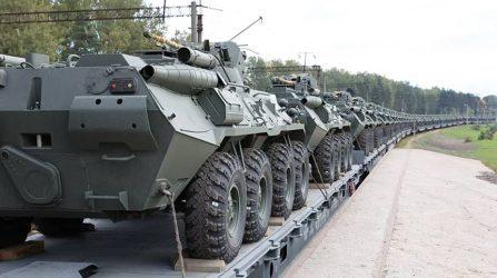 Η Ρωσία παραδίδει νέα παρτίδα οχημάτων μάχης BTR-82A στη Λευκορωσία