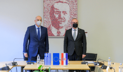 Συνάντηση Νίκου Δένδια με τον Κροάτη ομόλογο του