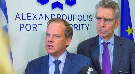 Ο Κώστας Καραμανλής παρουσίασε στον Τζέφρι Πάιατ προβλήματα που λύθηκαν στο Λιμάνι Αλεξανδρούπολης – Οι Αμερικανοί επενδυτές επιστρέφουν μετά την απειλή της Κίνας