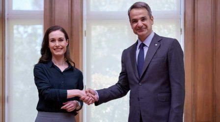 Σάνα Μάριν: Η Ελλάδα θα υποστηρίξει την ένταξη της Φιλανδίας στο ΝΑΤΟ – Με διαβεβαίωσε ο Κυριάκος Μητσοτάκης