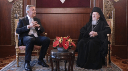 Συνάντηση Οικουμενικού Πατριάρχη με τον Πρόεδρο του Μαυροβουνίου