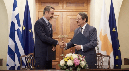 Η κατάσταση στην Ανατολική Μεσόγειο και οι προσπάθειες για δίκαιη και βιώσιμη λύση του Κυπριακού, στο επίκεντρο της συνάντησης Μητσοτάκη-Αναστασιάδη