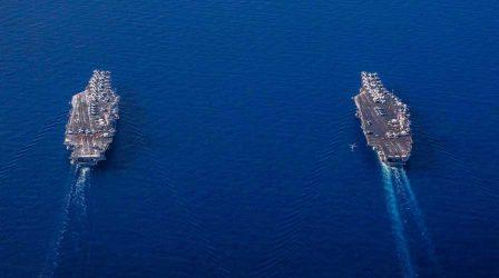 Αεροπλανοφόρο των ΗΠΑ καταπλέει στη Νότια Κορέα