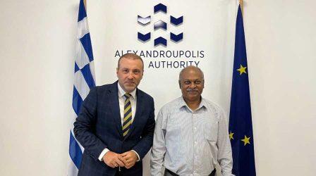 Στο λιμάνι της Αλεξανδρούπολης ο Πρέσβης της Ινδίας