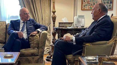 Νίκος Δένδιας: Χαιρετίζω την ανακοίνωση του Αιγύπτιου Προέδρου για την οριοθέτηση των δυτικών θαλασσίων ορίων της Αιγύπτου