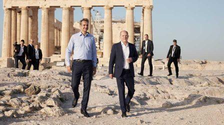 Κυβερνητικές πηγές για τη συνάντηση Μητσοτάκη-Σολτς: Κοινή βούληση για ενίσχυση των διμερών σχέσεων
