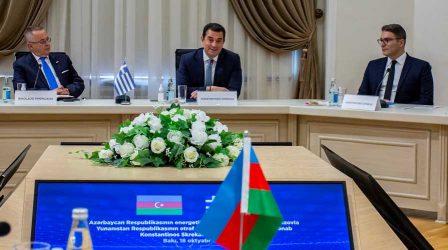 Αζερμπαϊτζάν: Συνάντηση Σκρέκα με τον Αζέρο ομόλογο του
