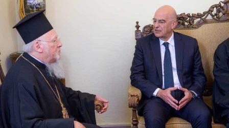 Νίκος Δένδιας από την Ίμβρο: Αισθήματα αλληλεγγύης για τους ομοεθνείς μας που βρίσκονται εδώ