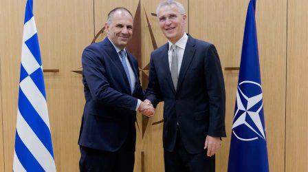 Γεραπετρίτης στη συνάντηση με Στόλτενμπεργκ: Να εξασφαλίζεται ότι νατοϊκοί εξοπλισμοί δεν χρησιμοποιούνται κατά νατοϊκών συμμάχων