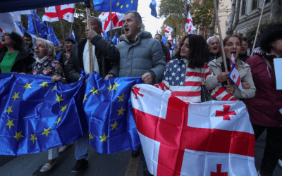 Γεωργία: Χιλιάδες διαδηλωτές μπροστά από την έδρα του κοινοβουλίου στο Τμπιλίσι